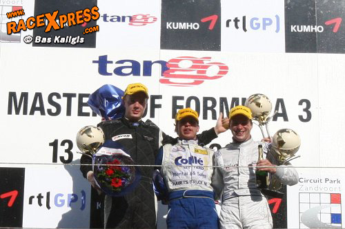 Danny Bleek (rechts) eerste podium